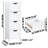 4 - Drawer White Bathroom Floor Cabinet, Freestanding And Space Saving For Small Shower Areas Storage Bathroom, Design Compact