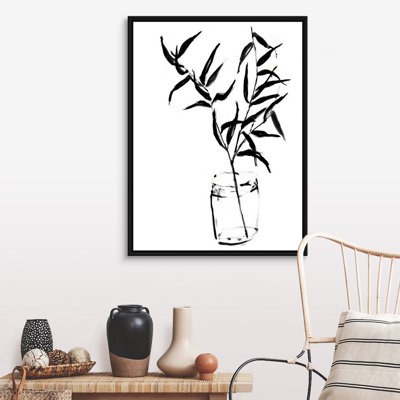 Art mural sur toile Sumi-E Bamboo II