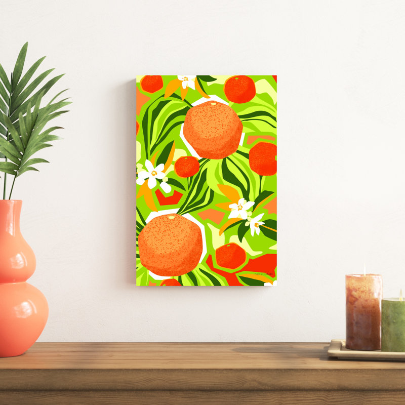 «Tangerine Grapefruit» par Megan Gallagher - impression sur toile tendue, H 18 po x l 12 po