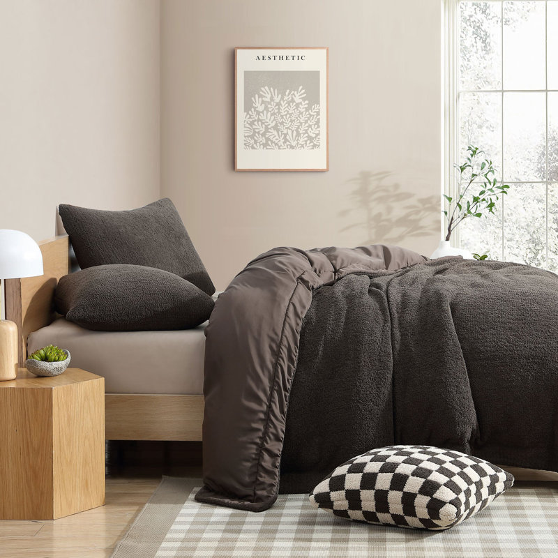 Snug Standard Duvet Cover, Full Duvet Cover, Mocha
