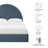 Solana Arched Performance Velvet Platform Bed-105698040-105698042