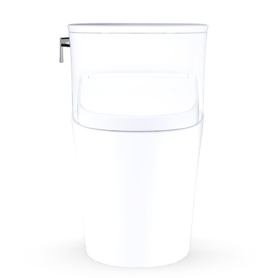 Toilette allongée monobloc TOTO Aurora WASHLET + S5 de 1,28 GPF avec coton blanc