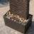 Ridged Texture Outdoor Water Fountain with LED Glow and Built-In Pump-114318015