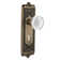 Egg & Dart Plate with Decorative Keyhole and Crystal Meadows Knob