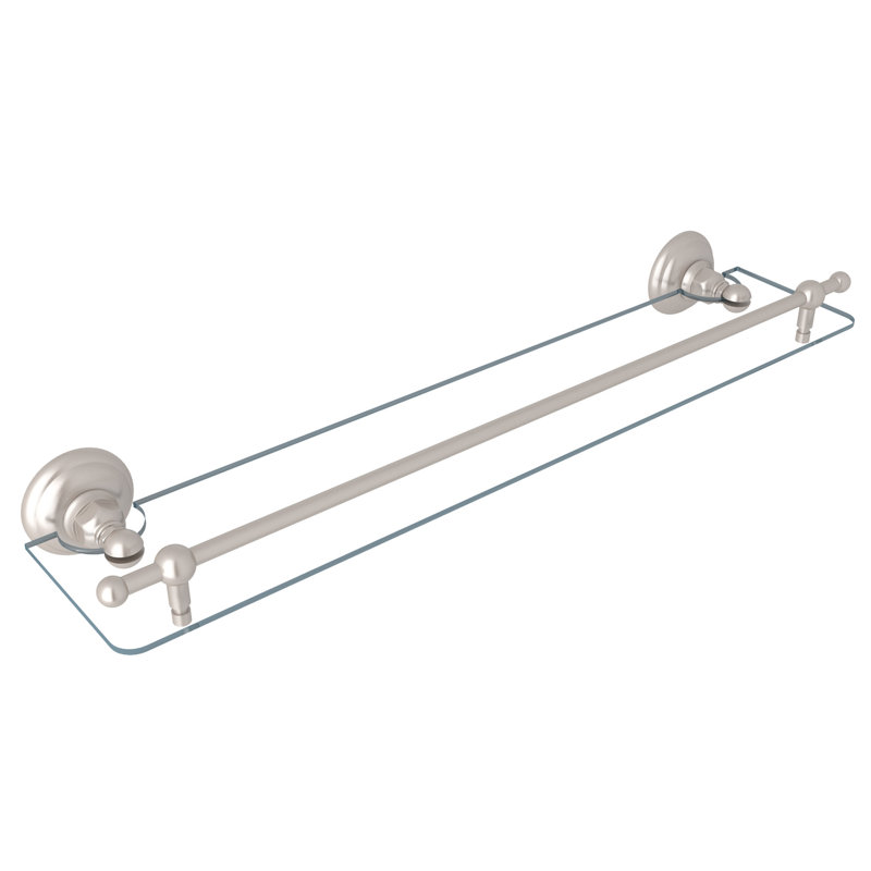 Wall Mount Towel Shelf, Satin Nickel
