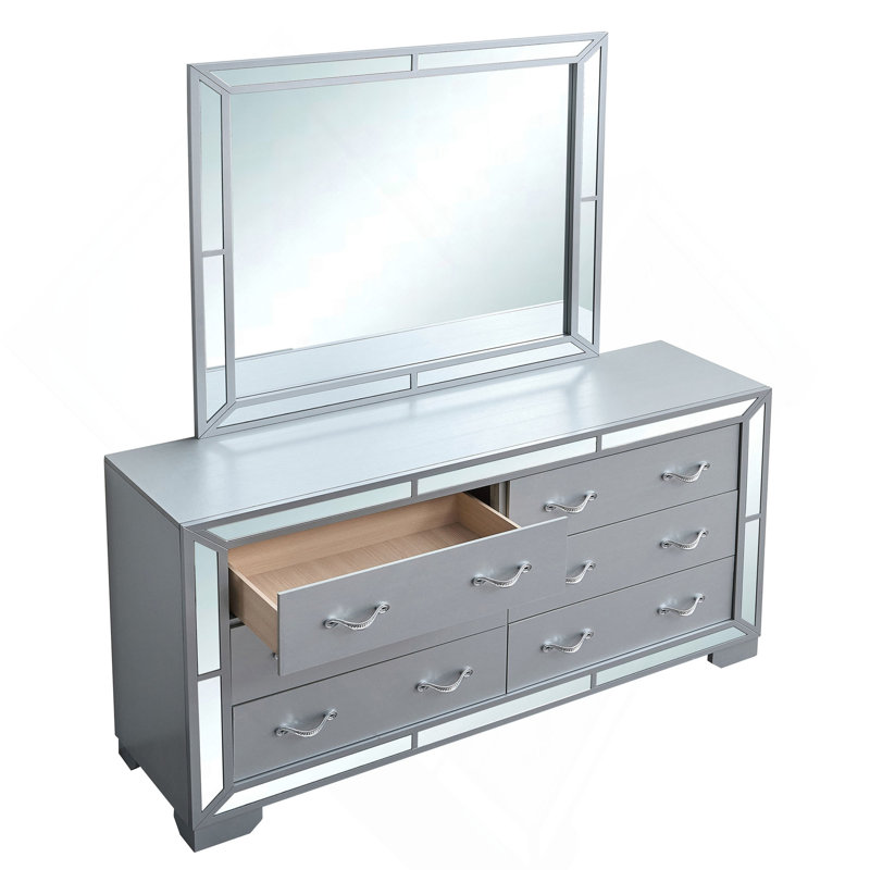 Dresser (Without Mirror) , Silver
