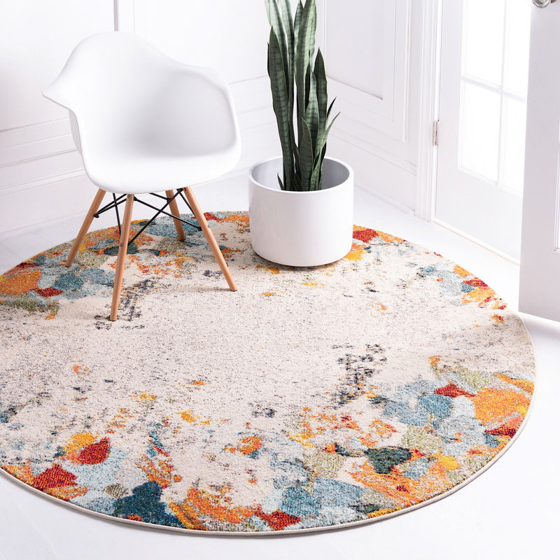 Patrocinia Abstract Indoor Rug, Round 6'