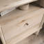 Table de chevet, finition brune