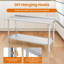 Table de travail en acier inoxydable avec roulettes, table de préparation commerciale 60 po x 24 po x 35 po, tablette réglable, dosseret pour la cuisine et le garage