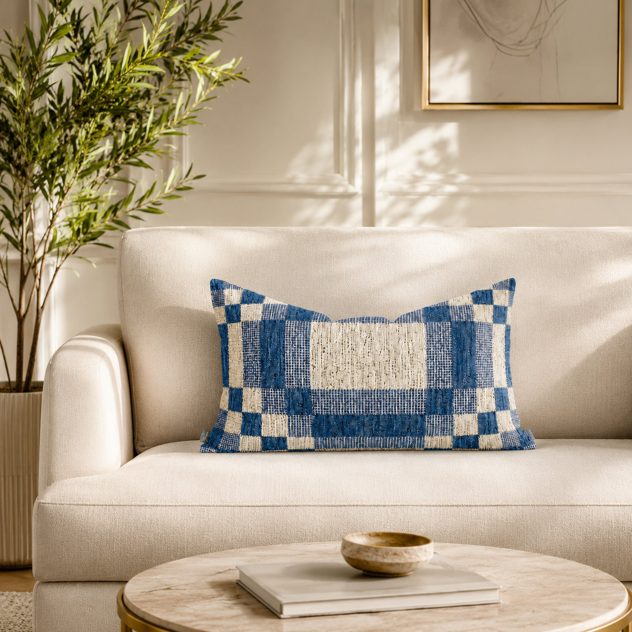 Langdon 24" x 14" Throw Pillow, Royal