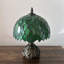 Lampe de table Simsbury Tiffany Feuilles de verre teinté vert avec ampoule DEL Base l 10 po x P 10 po x H 14 po *