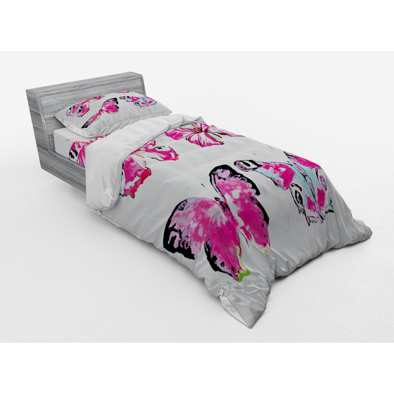 Ensemble de housse de couette aquarelle, Housse de couette simple + 6 pièces supplémentai