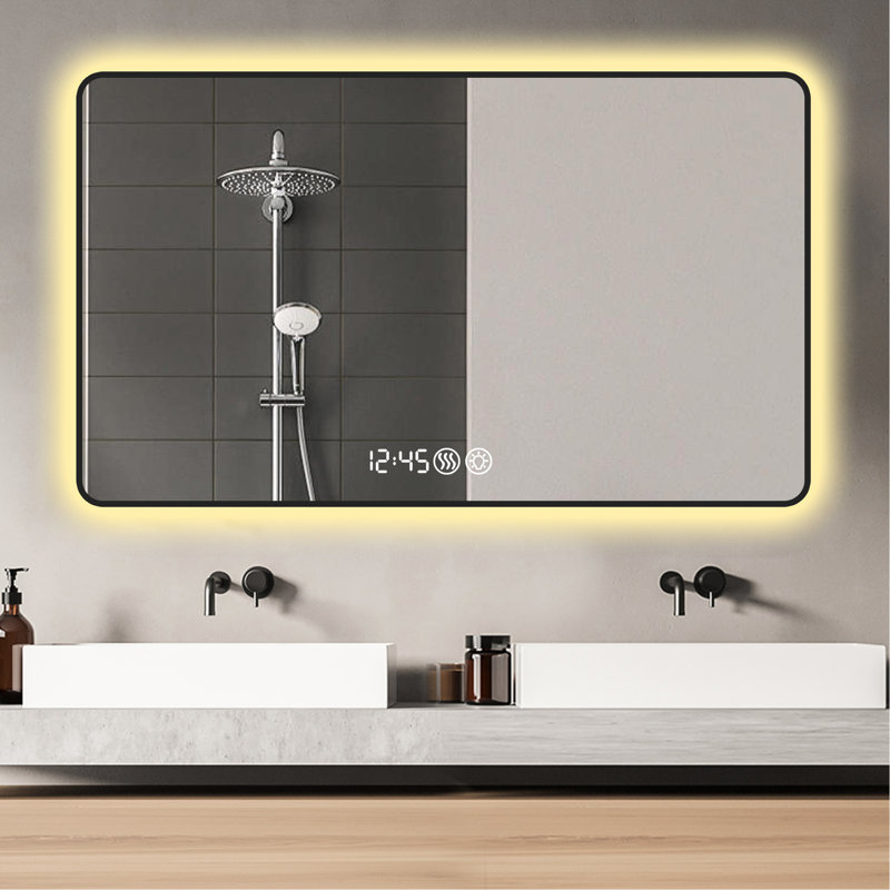 Miroir noir pour salle de bain 48X32