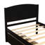 Lit plateforme simple avec deux tiroirs, espresso-1966058815