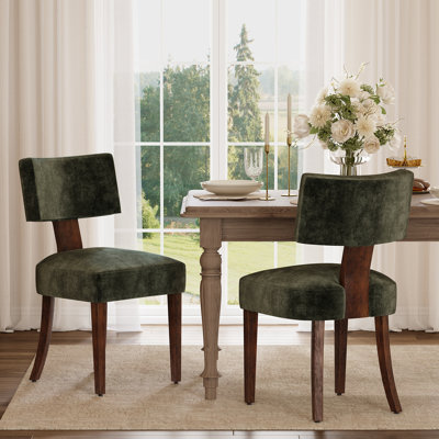Ensemble de 2 chaises de salle à manger Mid Century