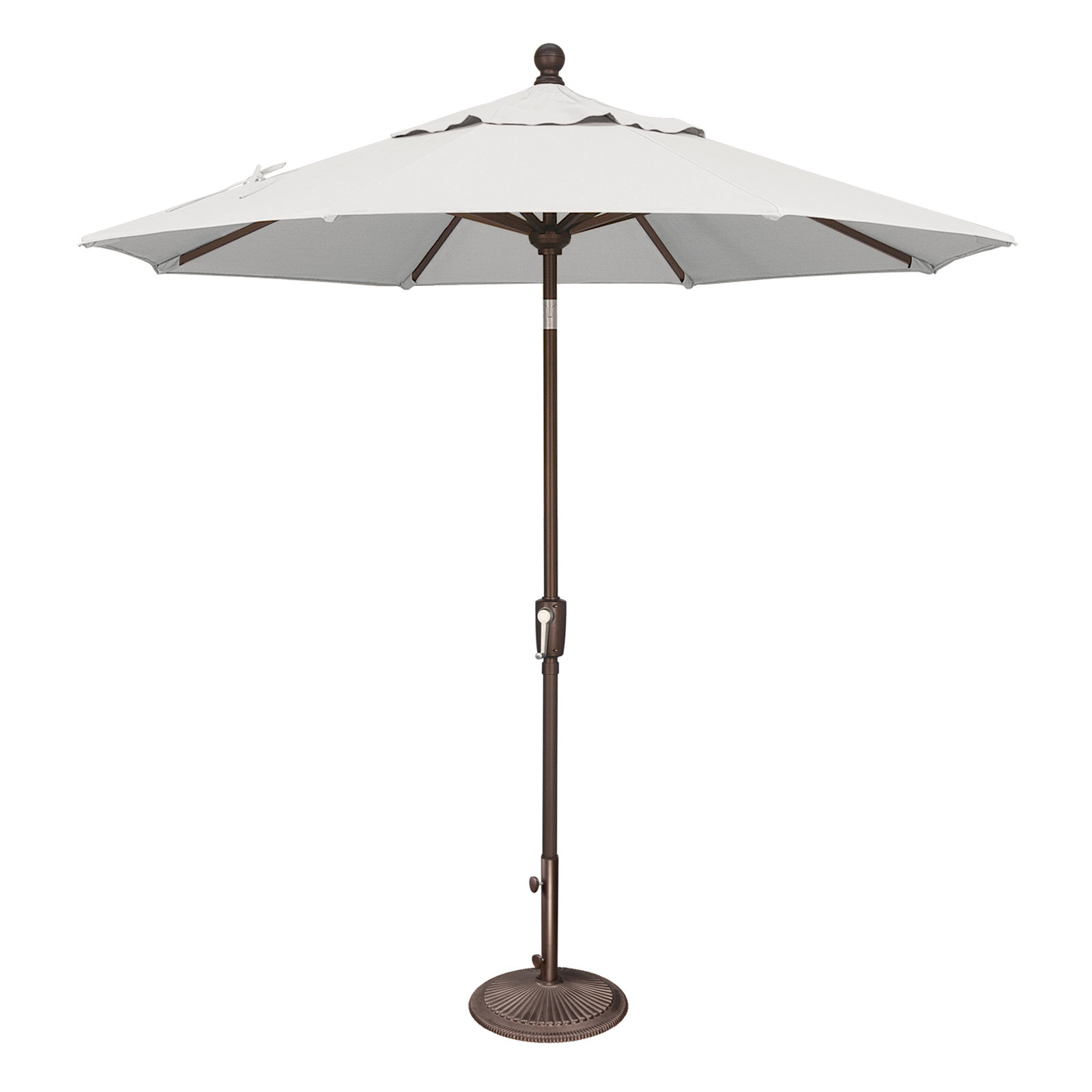 Launceston Market Umbrella, Bronze, White Sunbrella®, 96" H x 90" W x 90" D