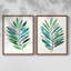 Palm Frond Flow III - reproduction encadrée de qualité supérieure - prête à être accrochée - aucun clou requis - aucun clou requis-726287363-726287372