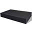 Lit de terrasse double en rotin PE noir avec coussins amovibles Sun Lounger