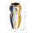 Curved Ceramic Vase with Abstract Multicoloured Finish-1891714391-1891714378