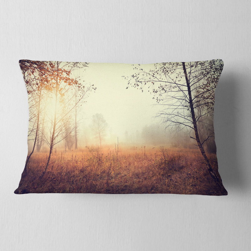 Coussin lombaire magnifique paysager naturel avec arbres