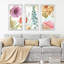 Rainbow Seeds Flowers III - cadre photo 3 pièces, impression multi-pièces-25337440