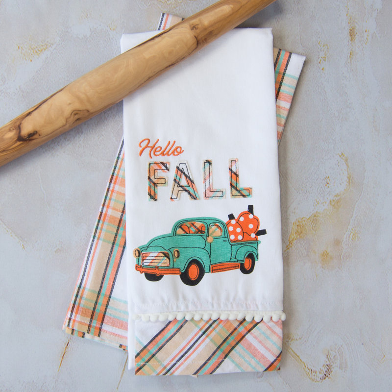 Hello Fall Truck Towel Set