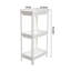 three-tier bathroom floor-standing shelf