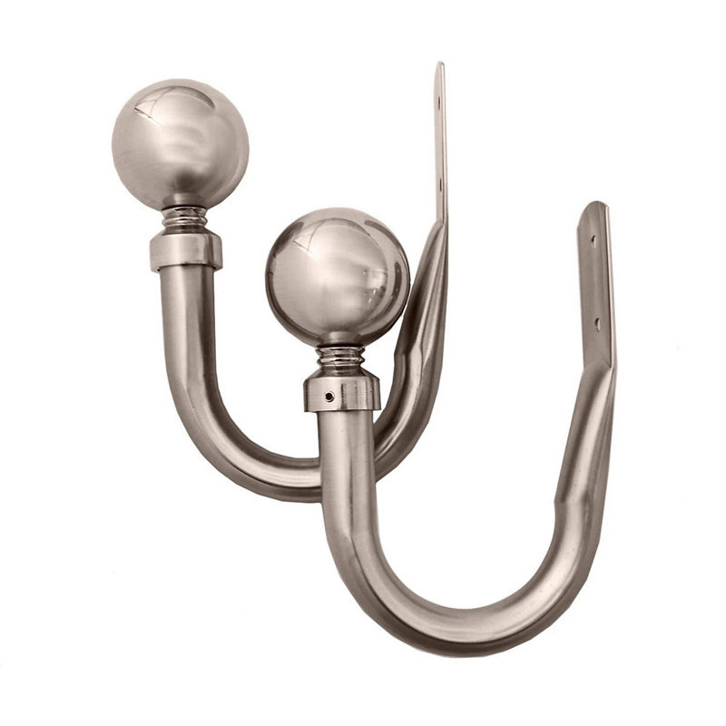 Alexjandro 10cm Curtain Holdback, Brushed Silver