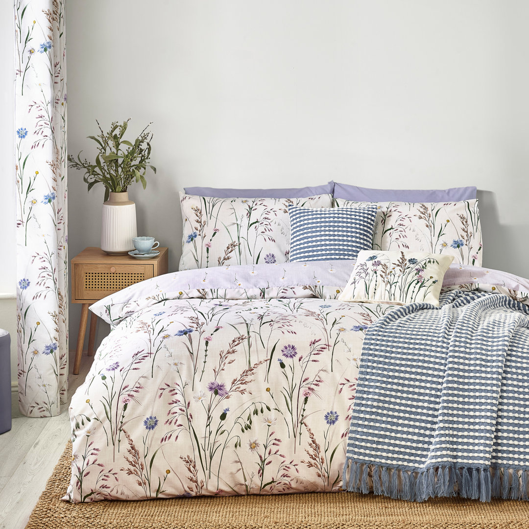 Catherine Lansfield (Single, Purple) Grasmere Duvet Cover Set Bedding Bed Set Quilt Cover Lilac - Image 8