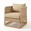 Chaises club d'extérieur Destin Natural - Toile beige-124239587-124239581
