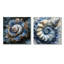 Coquillage moderne bleu et blanc Serenade I - art mural coquillage - ensemble de 2 décorations murales modernes-902143314-902143305-902143297