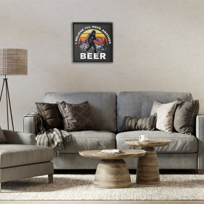 Another Beer Monster Framed Giclee Art by Jedco Brands, Inc.