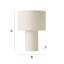 Ash White Boucle Table Lamp