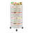 4-Tier Shelving Unit with Wheels Rotating Storage Rack-1577249148