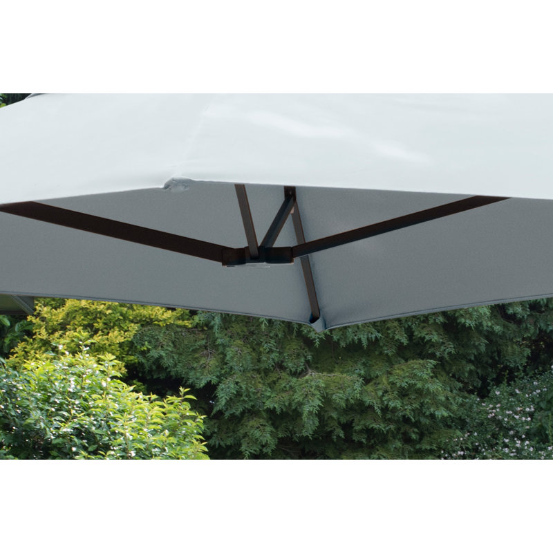 Brett 200cm Wall Mount Parasol, Mouse Grey