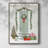 Festive Front Door I Framed Print - Solid Wood