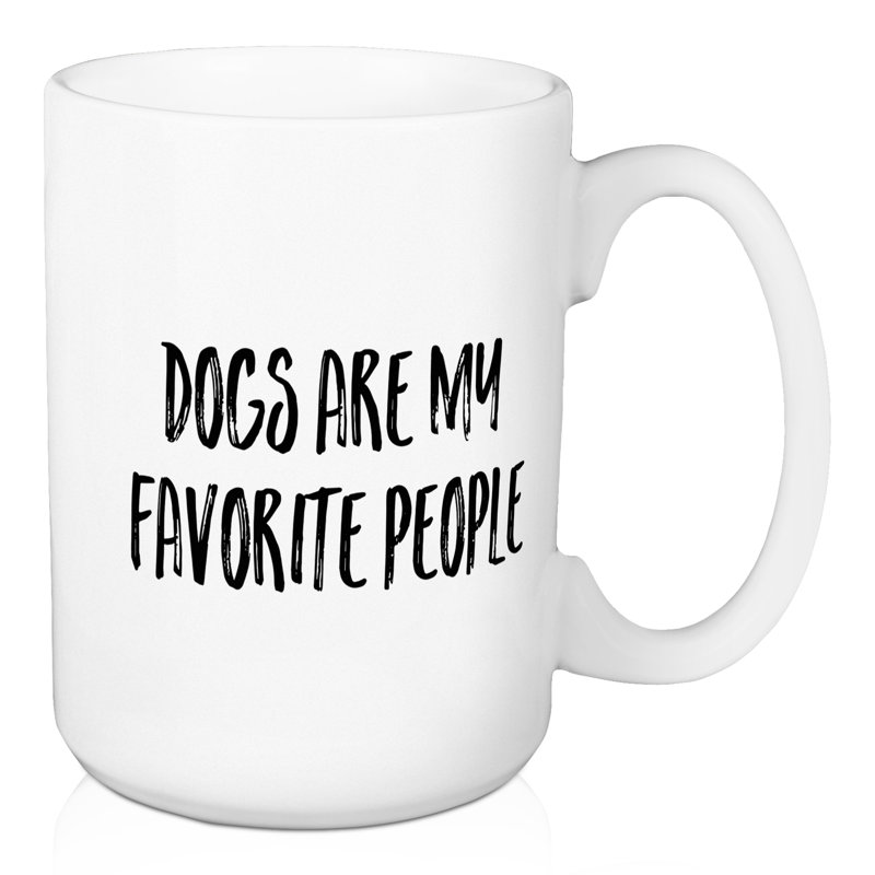 Grande tasse à café chiens is my favorite people Crittendon