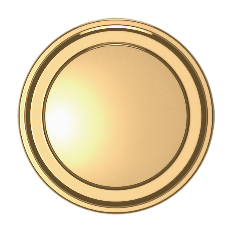 4454 Severin Fayerman Collection C Knob, Non-Lacquered Brass
