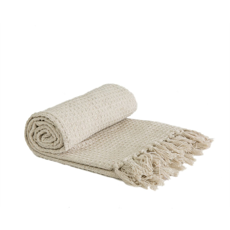 Vitela Throw Blanket, Ochre, Small Single (2'6)