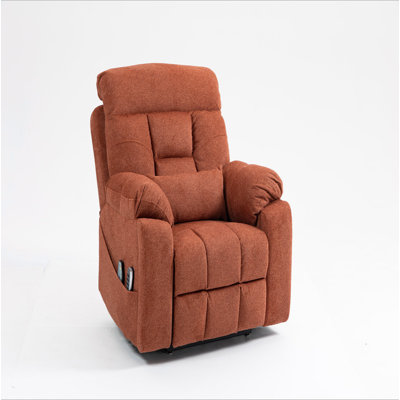 Fauteuil relevable électrique Old Age, canapé électrique plat en mousse haute densité, avec fonctions de chauffage et de massage, inclinable à 180 degrés, 2 porte-gobelets, 2 télécommandes, 4 moteurs OKIN
