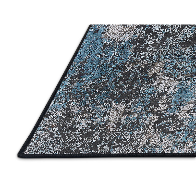 Tapis marocain tissé à la machine, Rectangle 6 pi x 9 pi