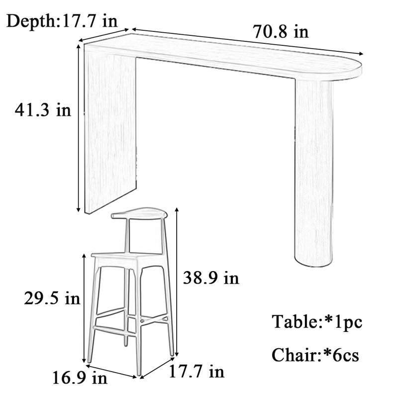 Ormskirk, 41.3"H x 70.8"L x 17.7"W, 7