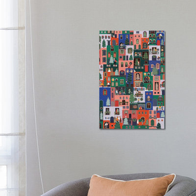 Christmas Town by Ceyda Alasar - No Frame Gallery-Wrapped Canvas Giclée on Canvas