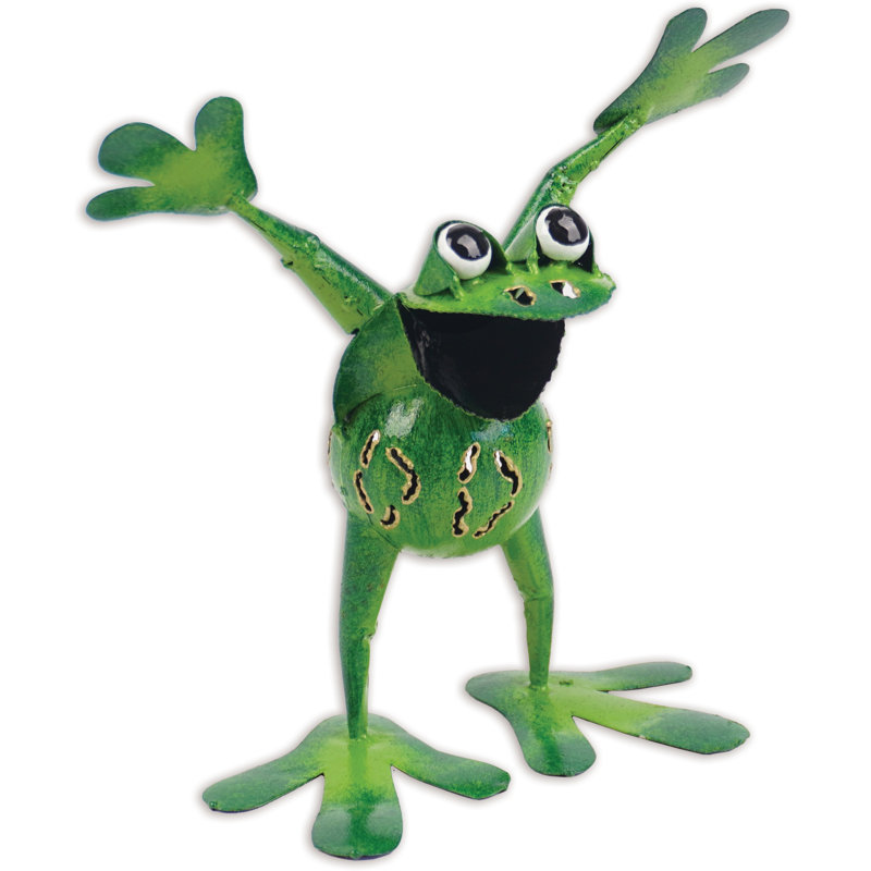 Speedy, sculpture de grenouille, H 8 po x l 7,75 po x P 4 po