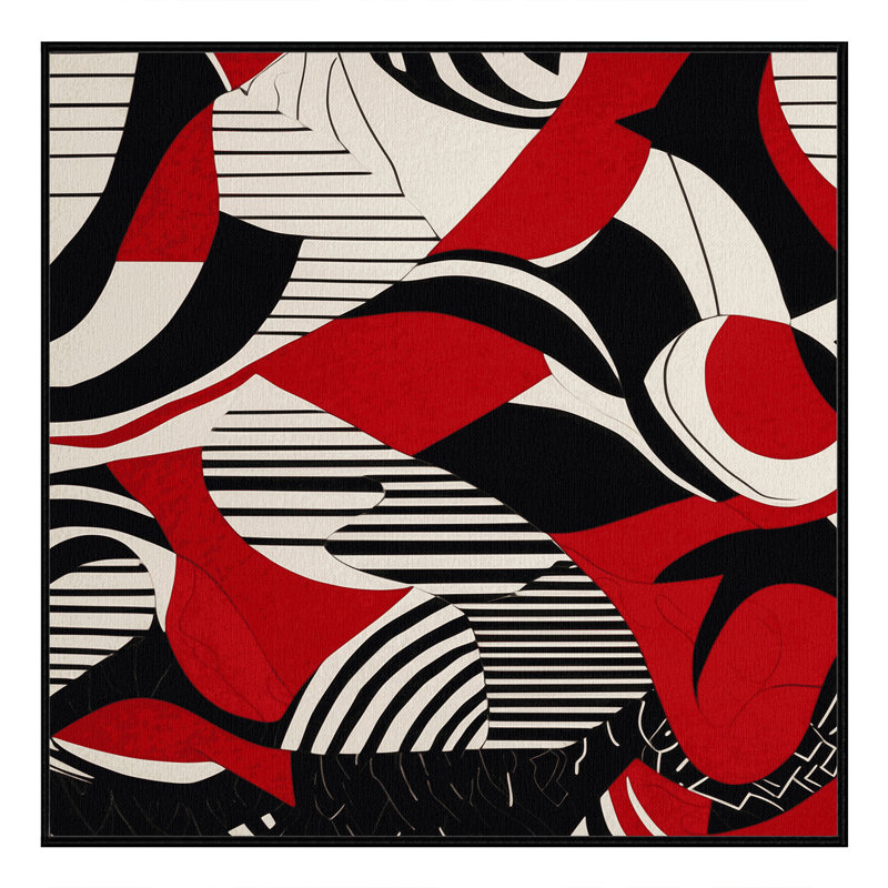 Flame Rift Rug, Square 8'