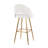 Resme 30" Fixed-Height Upholstered Bar Stools with Metal Legs & Square Footrest-336667813-336667809