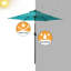 Parasol de marché lumineux 7,5 pi Atanase-2051477504-2051477505