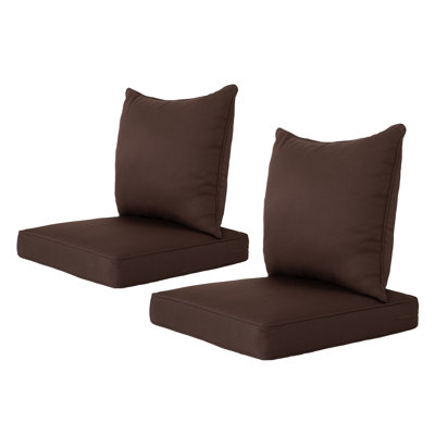 Ensemble de coussins d'extérieur / intérieur à assise profonde