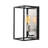 Modern Black Wall Lamp, Nickel Finish| Durable Metal Body, E27 Socket Up to 40W | IP20 Rated, Includes Setup Instructions | Stylish Lighting for Contemporary Home Décor-1976317159