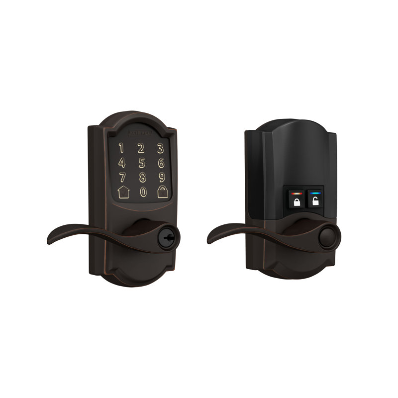 Encode Smart Wifi Lever With Accent Lever And Camelot Trim, Bronze